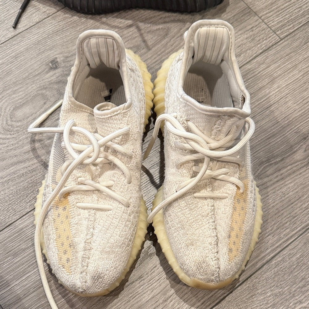 Yeezy Cream and Tan Sneakers